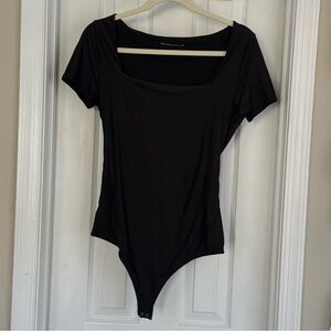 Abercrombie & Fitch Black Square Neck Bodysuit